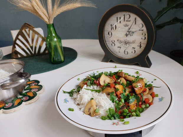 Я решила взвесить порцию - получилось 330 г