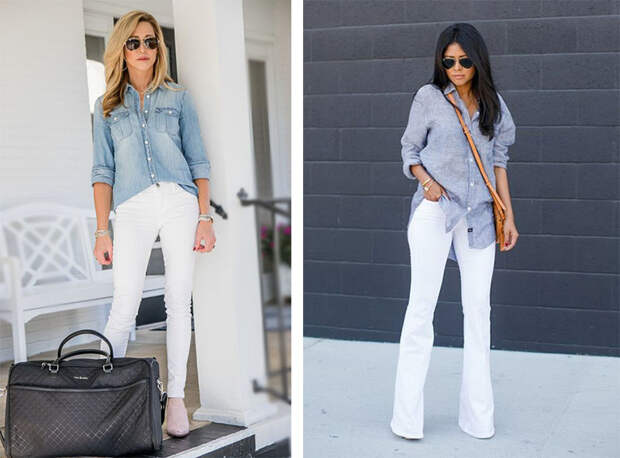 С чем носить белые джинсы: модно и женственно — 4 стильных варианта