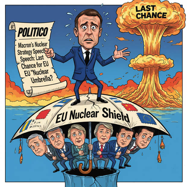 Politico: речь Макрона о ядерной стратегии может стать последним шансом для «ядерного зонтика» ЕС