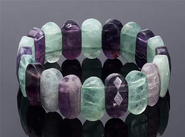 Здесь галерея - листайте. Браслет из флюорита