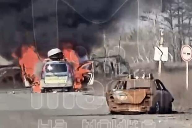 Mash: дрон-камикадзе уничтожил авто питерского бизнесмена в Херсонской области