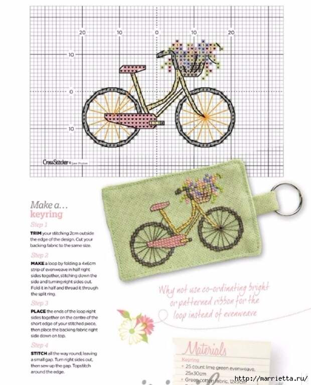 Вышиваем велосипед. Идеи со схемами (5) (512x635, 206Kb)