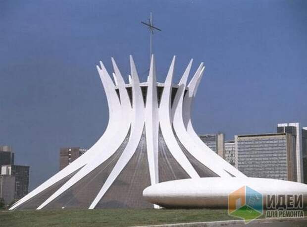 Кафедральный собор города Бразилиа, архитектор Оскар Нимейер