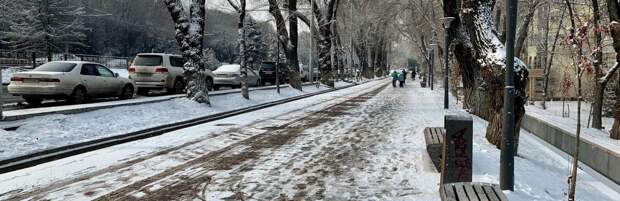 Электрокары будут расчищать улицы Алматы от снега этой зимой. ФОТО