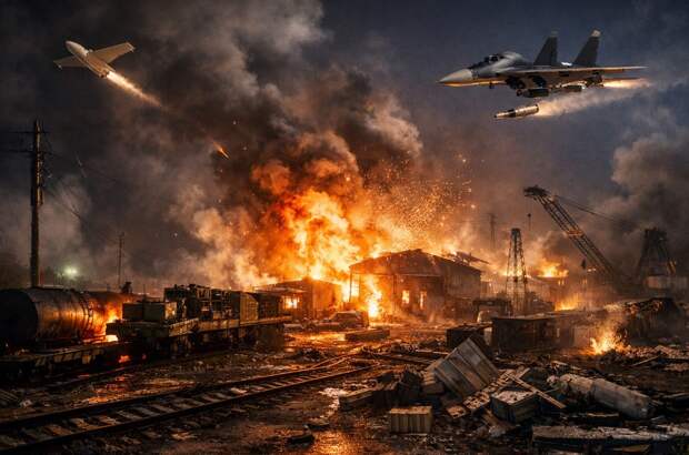Удары по Украине обрушили логистику ВСУ: бомбами взрывают и корабли, и поезда