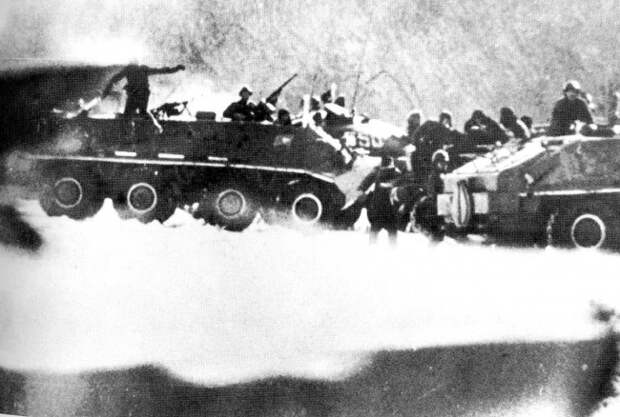 Маневренная группа Е. Яншина готовится к бою. О. Даманский, 15 марта 1969 г.