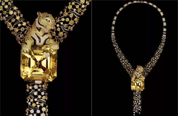 Колье с гелиодором