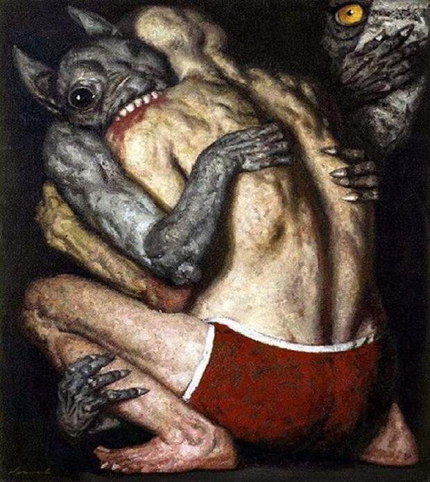 Схватка.(1987 год). Автор: Гелий Коржев. Схватка.(1987 год). Автор: Гелий Коржев.
