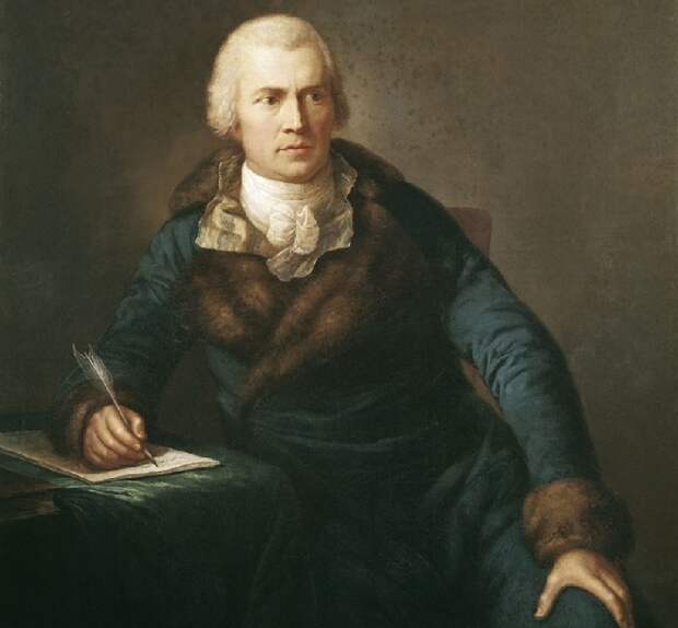 Мужской портрет. (1798 год). Холст, масло. 132 см х 99,5 см. Государственный Эрмитаж, Санкт-Петербург. Художник: Anton Graff.
