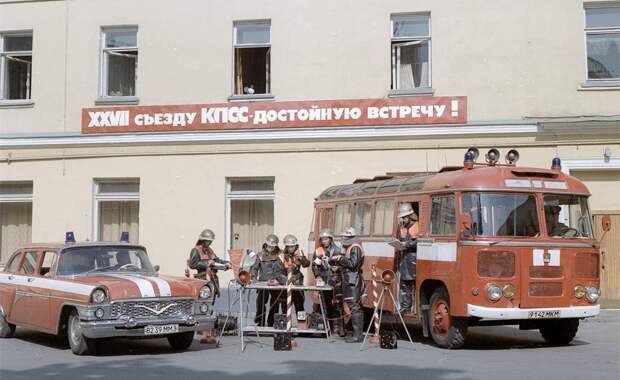 Советская пожарная охрана / Фото: Пресс-служба МЧС по ЮВАО