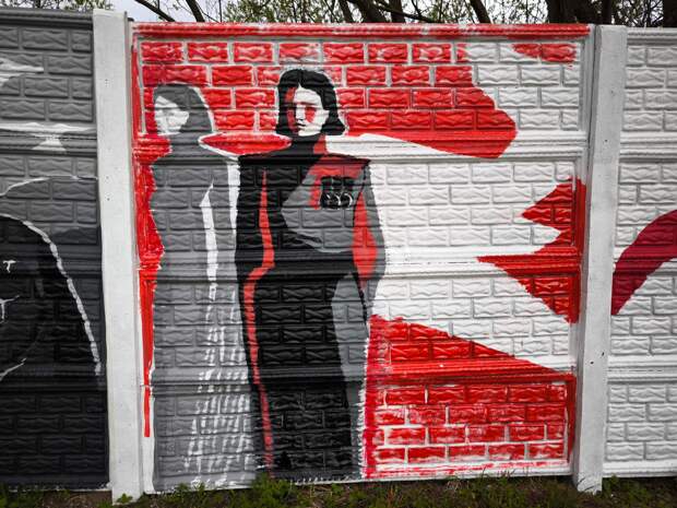 В Парке Победы тверские художники рисуют граффити к 9 мая