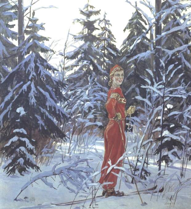 Снегурочка. 1954. Холст, масло 113 х 100,5 см. Тамбовская областная картинная галерея.jpg