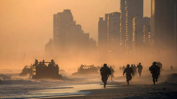 Сбитый американский пилот встал на колени перед кувейтским дедом с палкой