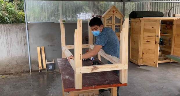 Как сделать гамак и деревянную подставку для него