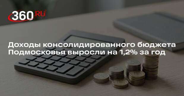 Доходы консолидированного бюджета Подмосковья выросли на 1,2% за год