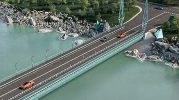 Дизайн-проект нового моста через Катунь в Алтайском крае / Изображение: архитектурное бюро Василия Рыбакова