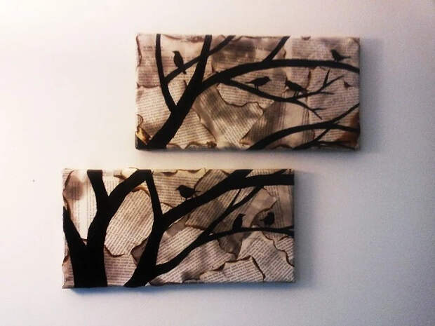 Как использовать газеты в декорировании: 10 идей с инструкциями