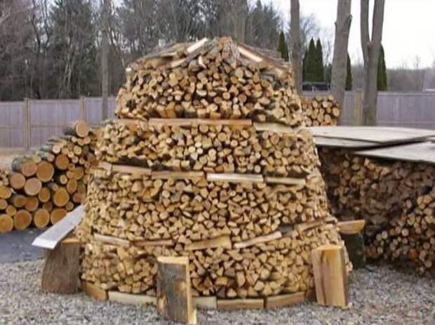 Зима близко: Творческий подход к укладке дров дрова, креатив