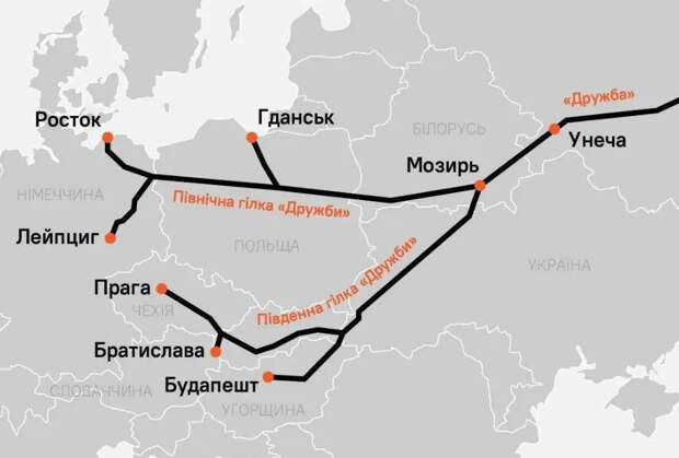 Украина планирует вслед за газом лишить Венгрию и Словакии нефти из России