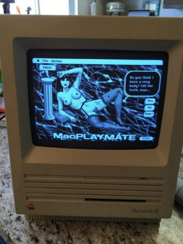 Как выглядит порно на Макинтоше конца 80-х игра, компьютер, макинтош, порно