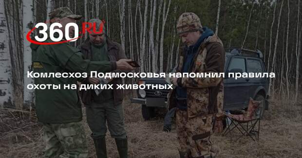 Комлесхоз Подмосковья напомнил правила охоты на диких животных