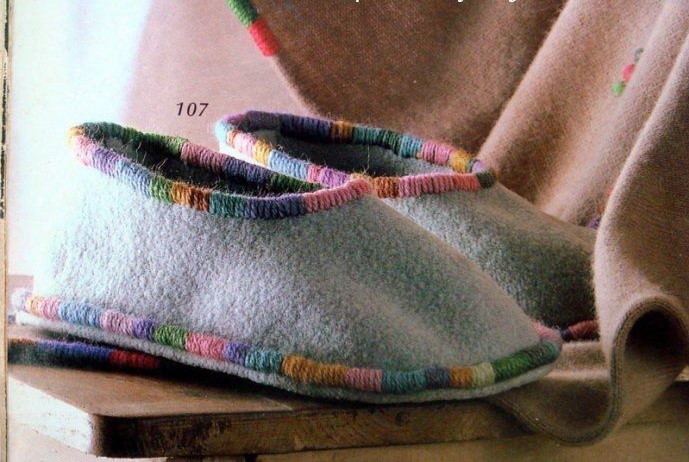 скачать готовую выкройку тапки