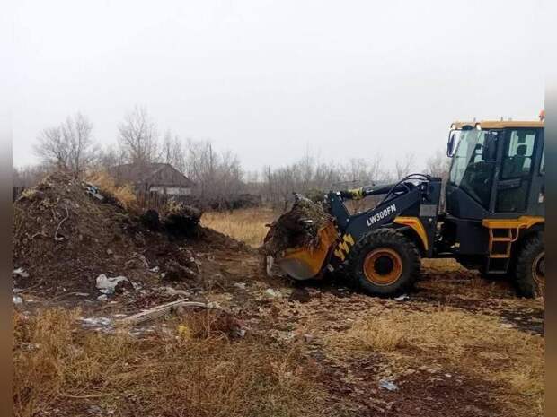 Посёлок Наклонный очистили от мусора