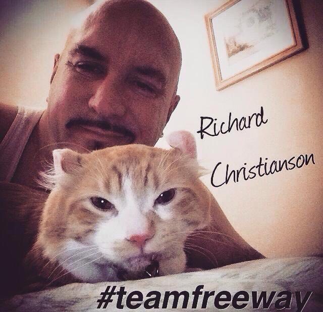 Freeway, cat rescued from Valley freeway, finally goes home with rescuer Richard Christianson