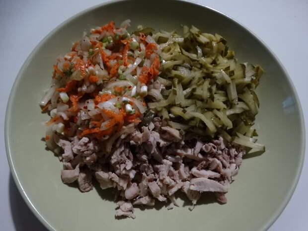 Салат «Гнездо глухаря» - неожиданно пришёлся по вкусу моей молодёжи, совсем не любителям советских салатов