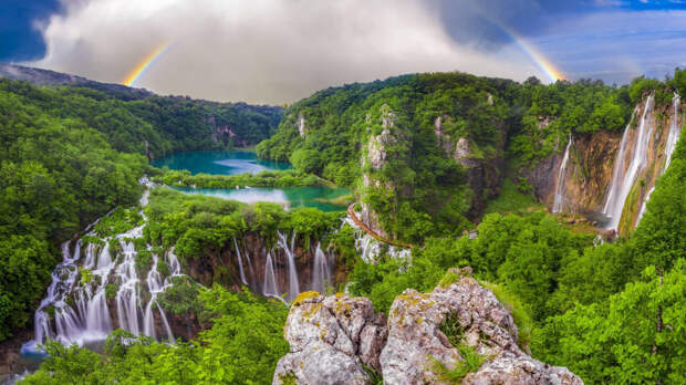 Национальный парк Плитвицкие озёра в Хорватии