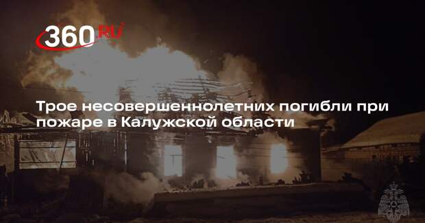 МЧС: при пожаре в Кирове Калужской области погибли три человека