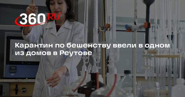 Карантин по бешенству ввели в одном из домов в Реутове
