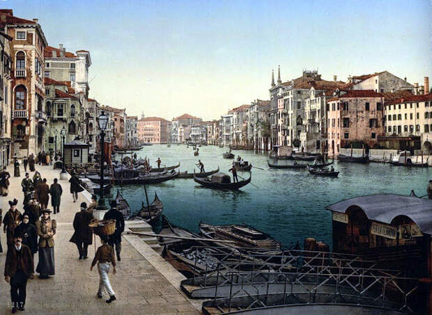 30 цветных фотографий Венеции в 1890-е годы