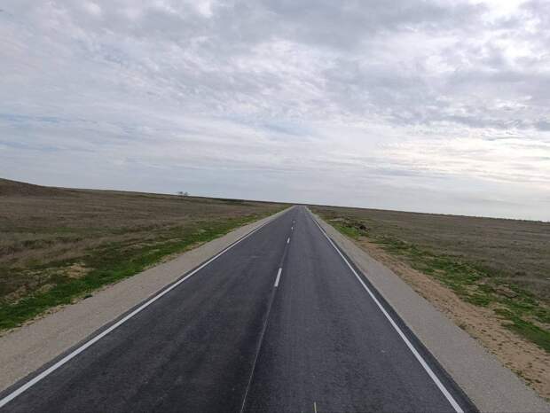 ⚡️ Между посёлком Новоселовское и Саками отремонтировали дорогу