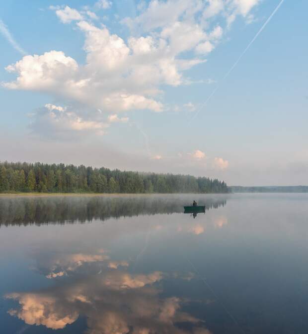 Рыбалка между небом и водой 