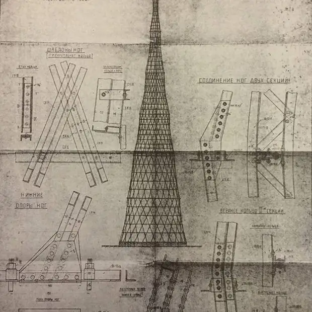 Шаболовская 1 телебашня 2 это изящное. Башня Шухова на Шаболовке чертеж. Шуховская башня проект Шухова. Гиперболоид Шухова чертежи. Шухов Эйфелева башня.