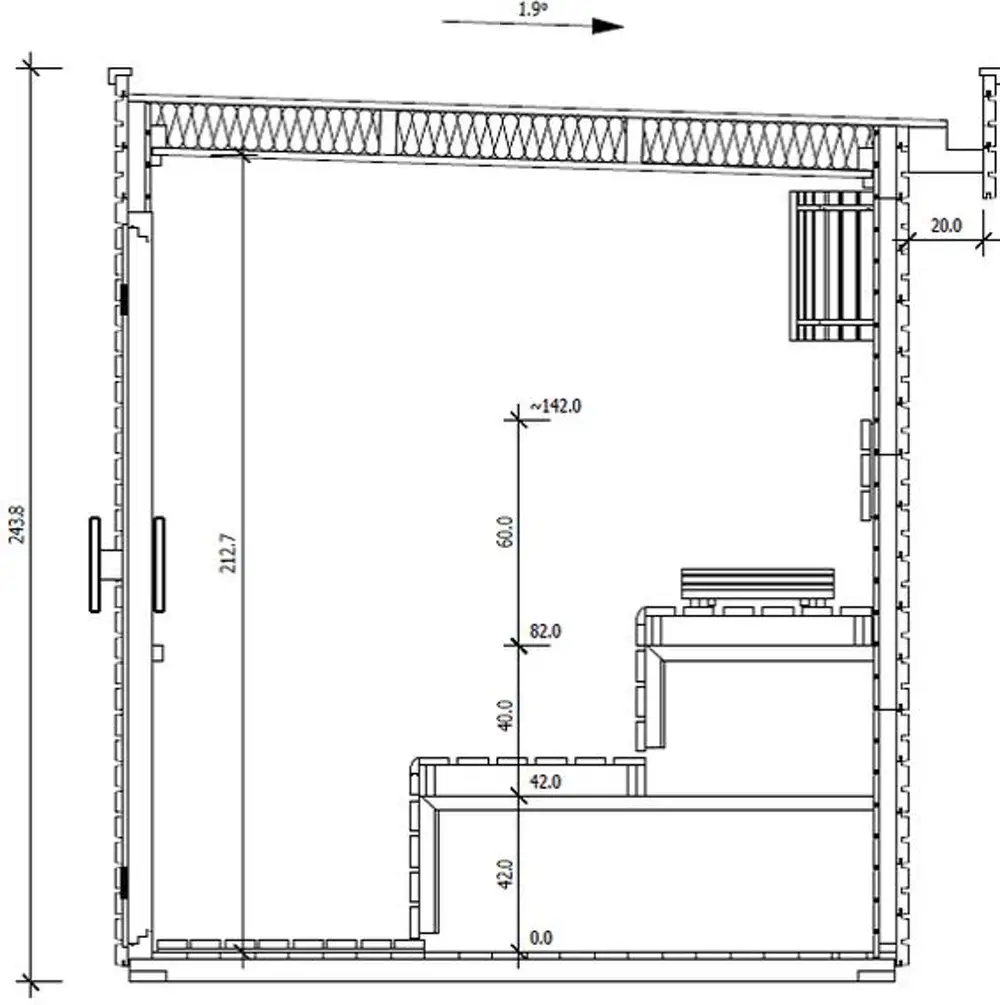 Высота полков в бане в парилке Размеры чертеж