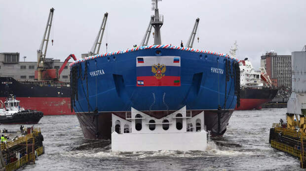 На атомный ледокол «Чукотка» установили ходовую рубку