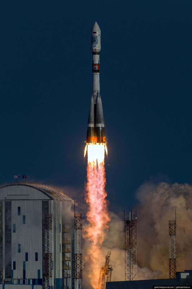 Старт ракеты «Союз-2.1а»