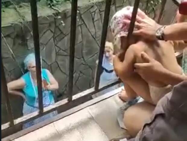 В Сочи малыш застрял головой между металлическими прутьями балкона: спасали его сотрудники МЧС и соседи