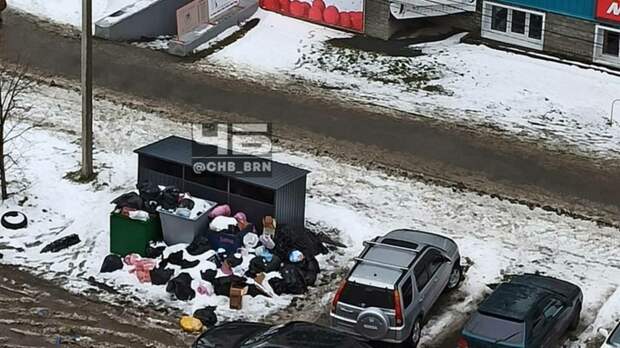 Гора мусора на улице С. Ускова / Фото: 