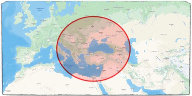 Источник: Карты Яндекс. Примерная география возможного применения "Кинжала".