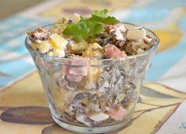 салат с морской капустой