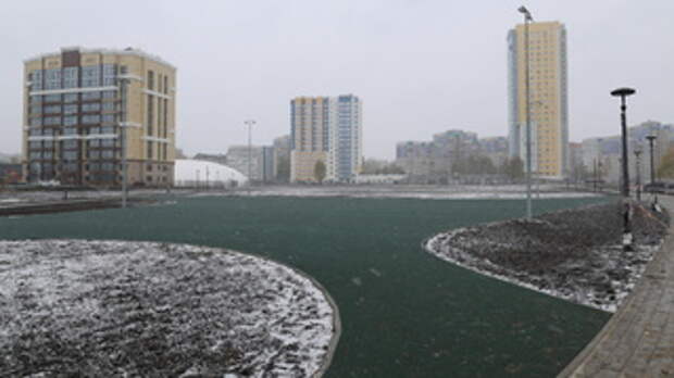 Будущий парк 300-летия Барнаула, октябрь 2025 года / Фото: Екатерина Смолихина / amic.ru