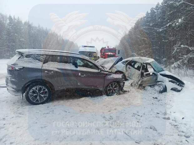 Выезд на встречку закончился гибелью супругов на трассе в Высокогорском районе