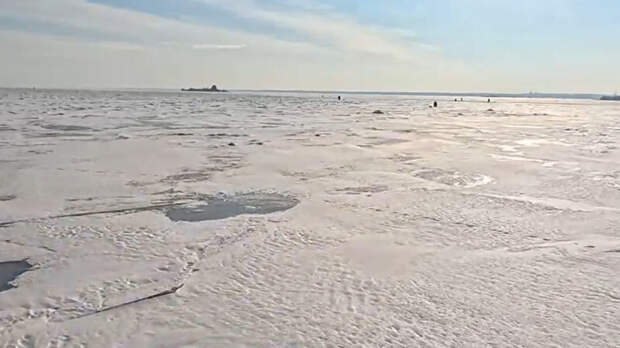 Финский залив сковывает льдом