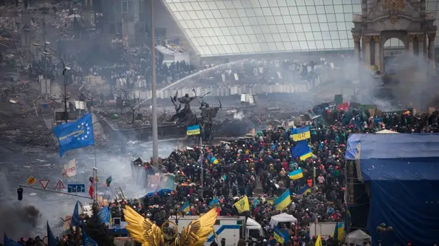 Украина погибла на площади Независимости в Киеве в феврале 2014 года