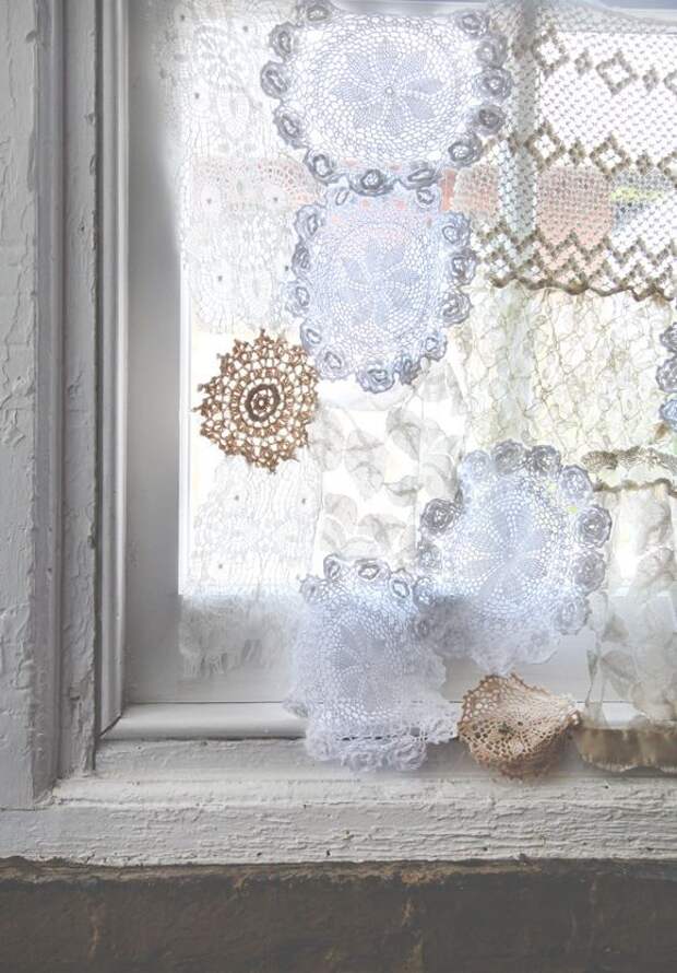 Lace Doily Curtain