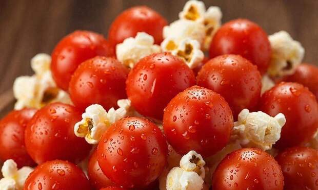 А вы бы такое съели? В Китае вырастили помидоры с ароматом попкорна