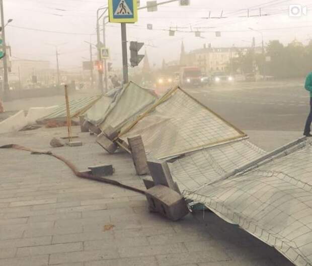 В Москве прошел ураган.